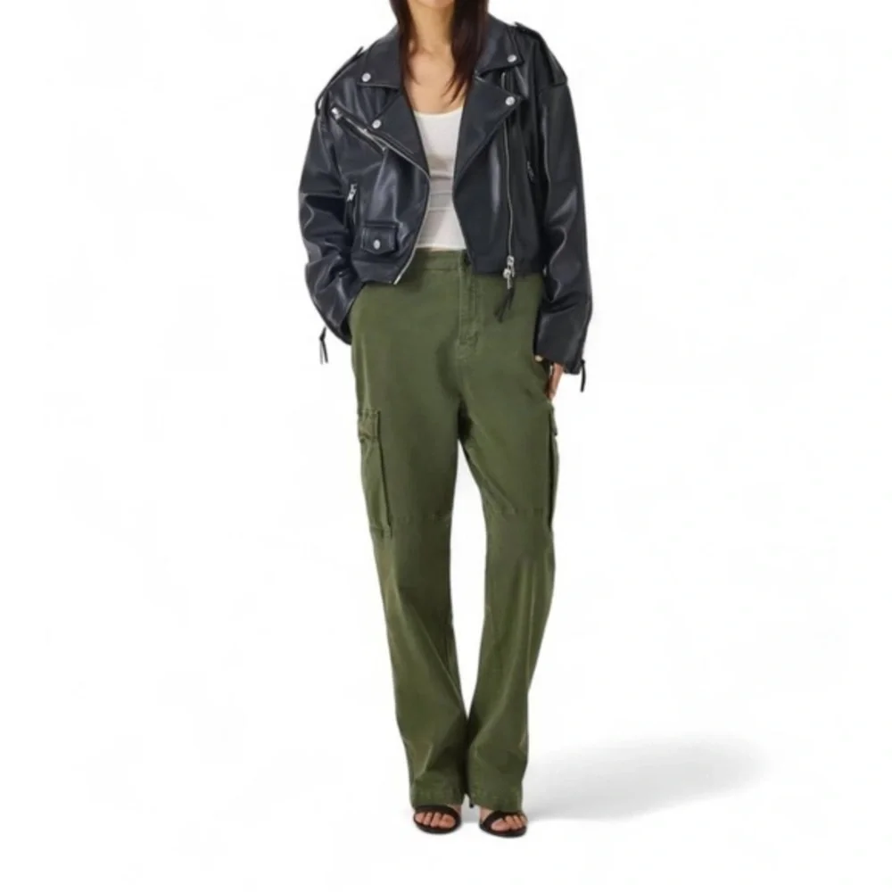 Good American Uniform Cargo Pants in Fatigue 001 – Size 4